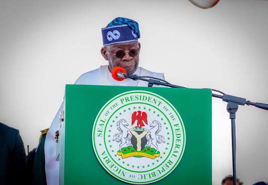 President Bola Tinubu addressing Nigerians during his 66th Independence Day broadcast