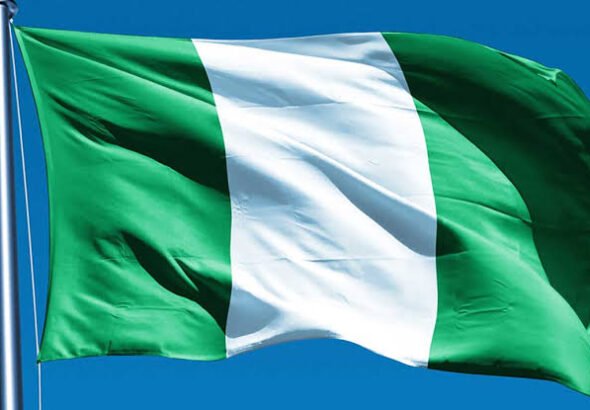 Nigeria's Green-White-Green flag flying during the country's 66th Independence anniversary