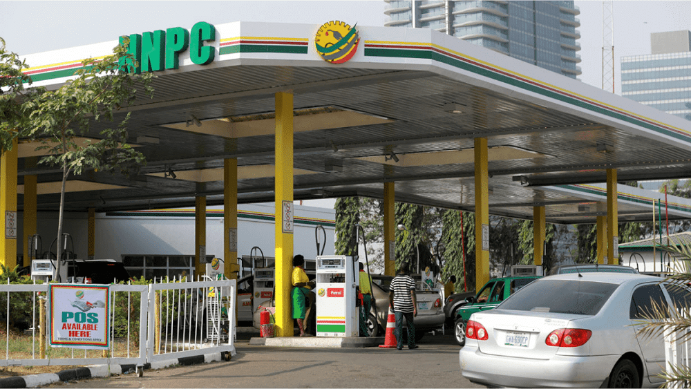 NNPCL filling station displaying petrol price in Nigeria