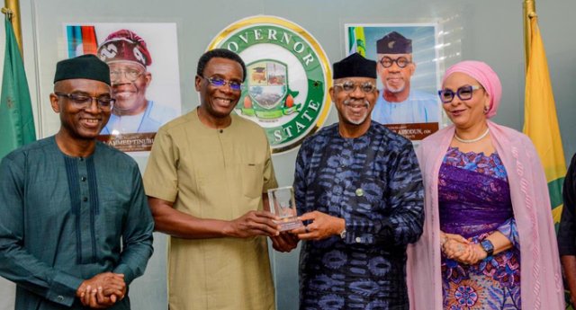 Ogun State Governor Dapo Abiodun with NNPC officials during OKLNG discussions