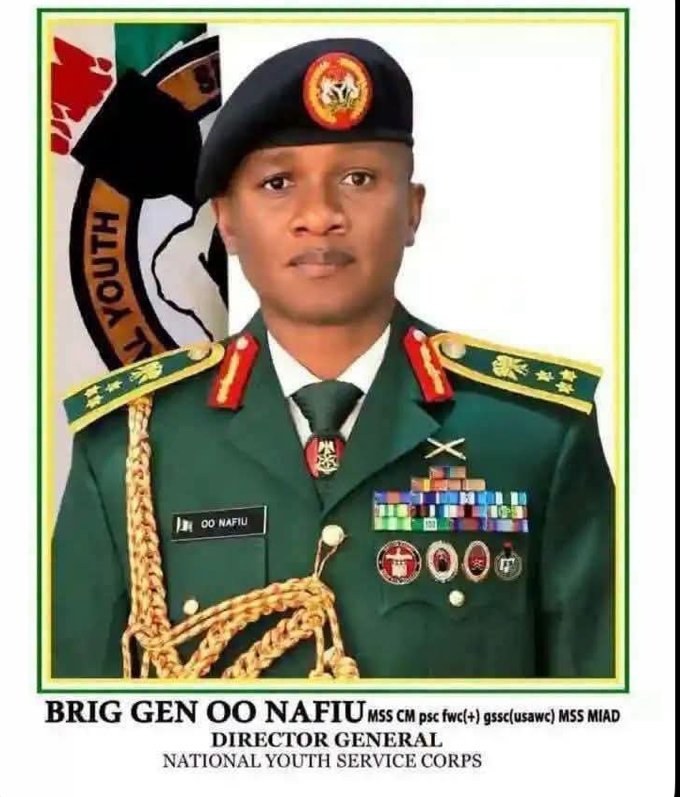 NYSC corps members participating in national service activities