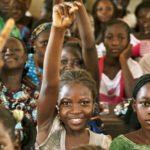 Nigerian schoolgirls attend a lesson amid concerns about foundational literacy and numeracy skills.
