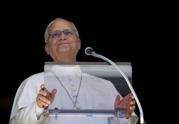 Pope Leo XIV addresses the faithful in St Peter’s Square as he announces plans for lung surgery.