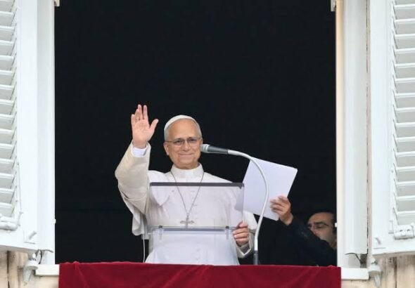 Pope Leo XIV appears before worshippers in St Peter’s Square following reported lung surgery.