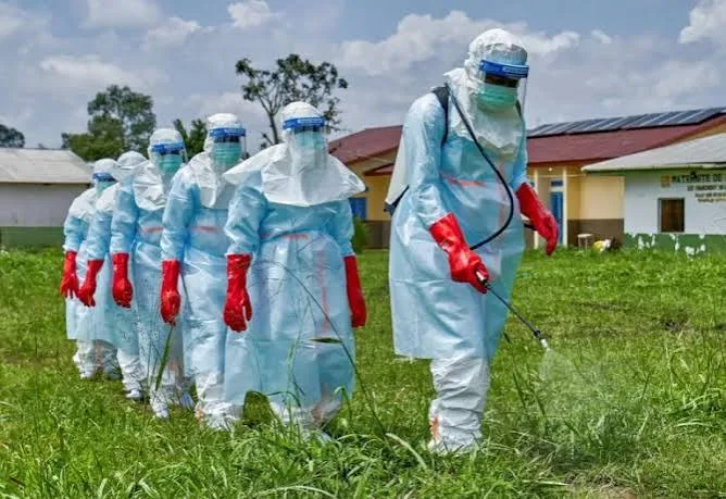 Public health officials coordinate quarantine and contact-tracing measures following a confirmed Ebola case in Nigeria.
