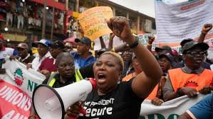 Public servants begin a three-day warning strike over economic hardship in Nigeria