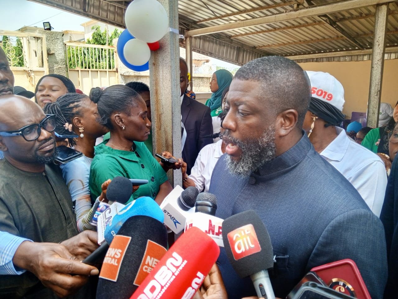 AMB officials engage UTME candidates during the board's 2026 Customer Week in Abuja.